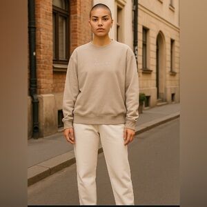 Beige Crewneck Sweater